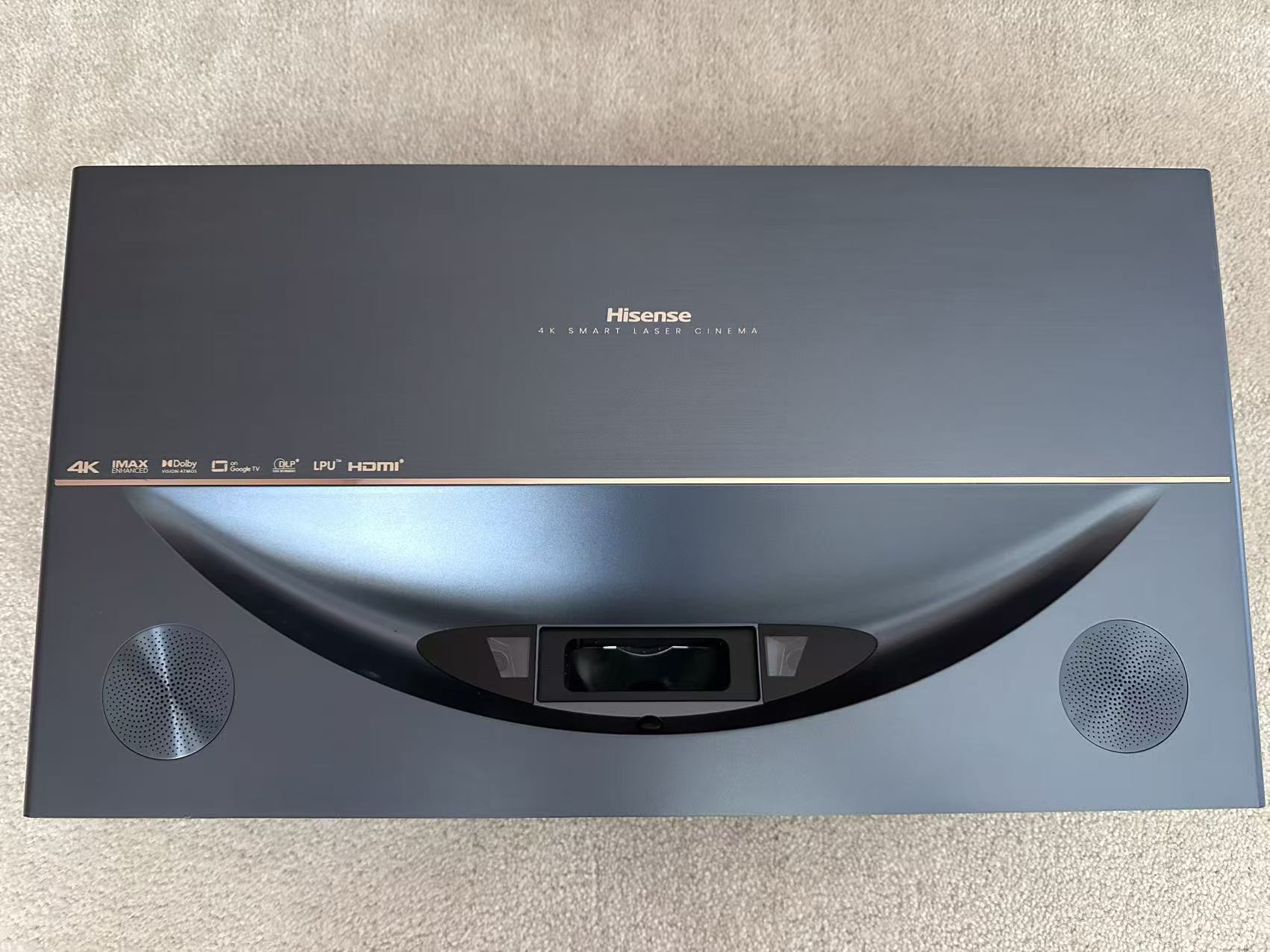 Hisense Laser TV unit — top view