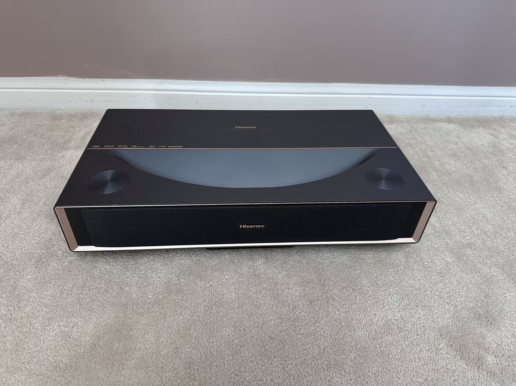 Hisense Laser TV unit — front view
